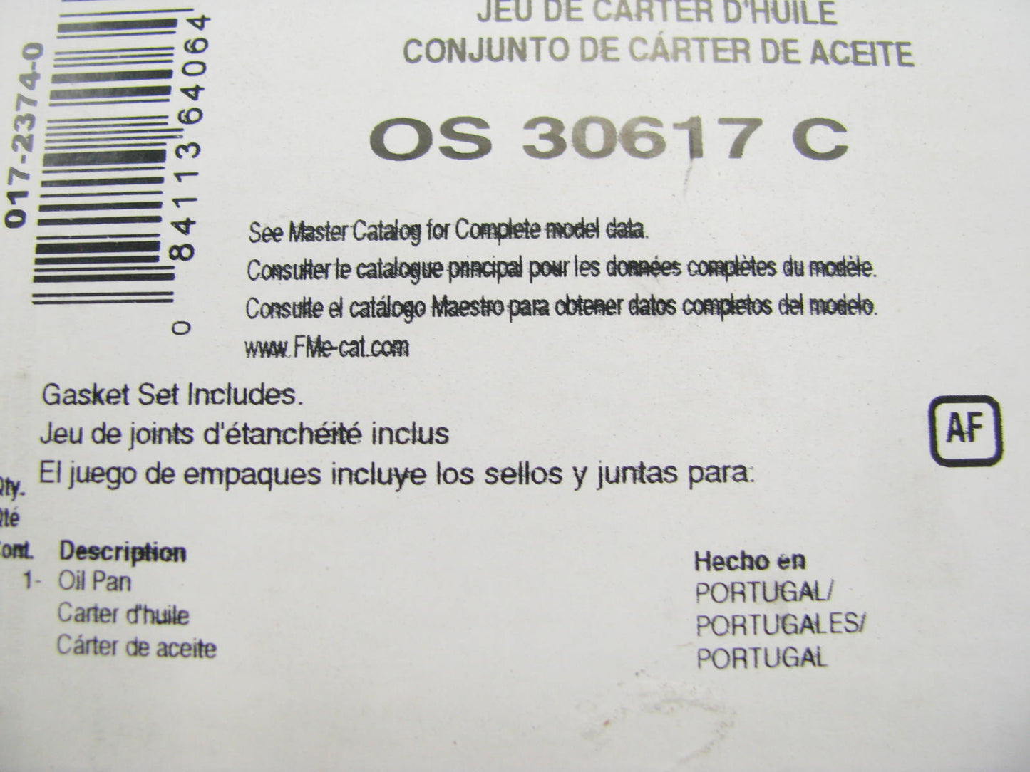 Fel-Pro OS30617C Engine Oil Pan Gasket For 1989-2004 Nissan 2.4L