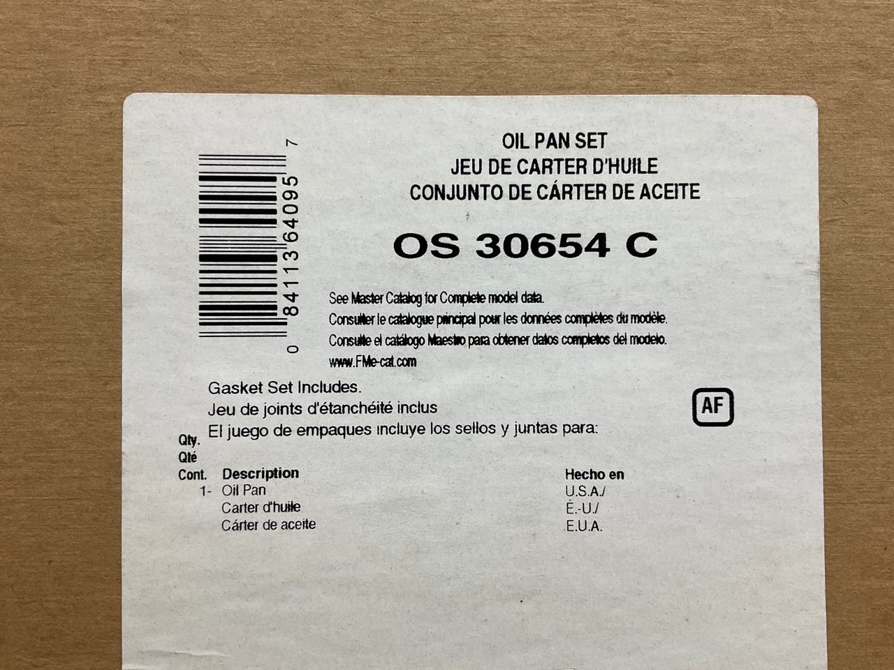 Fel-Pro OS30654C LOWER Engine Oil Pan Gasket 1990-00 Lexus 4.0L V8 DOHC