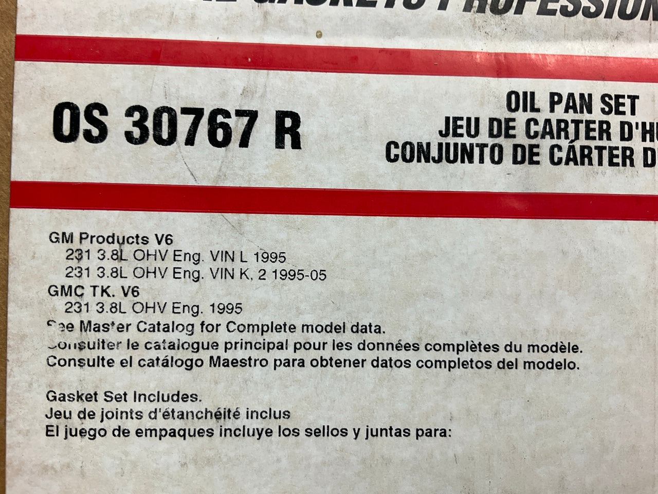 MISSING PUMP GASKET - Fel-pro OS30767R Engine Oil Pan Gasket