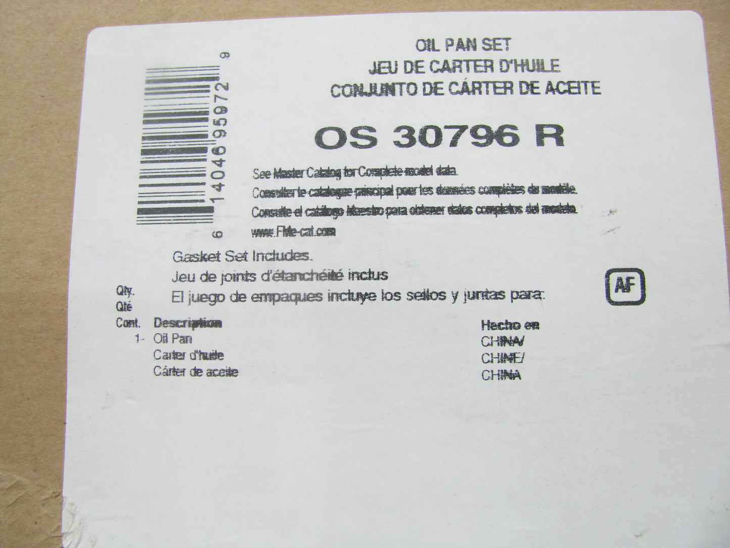 Fel-Pro OS30796R Engine Oil Pan Gasket 2004-10 Cadillac 4.4L 4.6L V8 DOHC