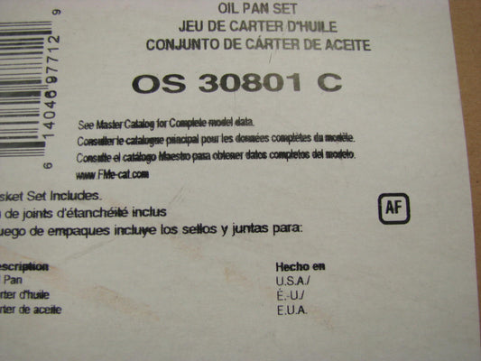 FEL-PRO OS30801C Engine Oil Pan Gasket - 99-02 Daewoo Lanos 1.5L 1.6L