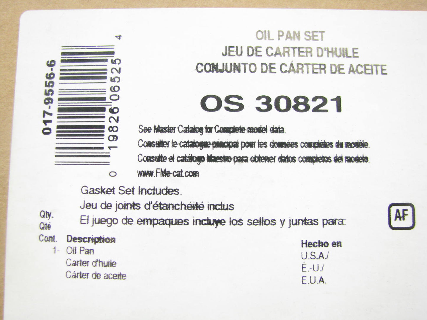 FEL-PRO OS30821 Engine Oil Pan Gasket 2006-2012 Audi Volkswagen 2.0L