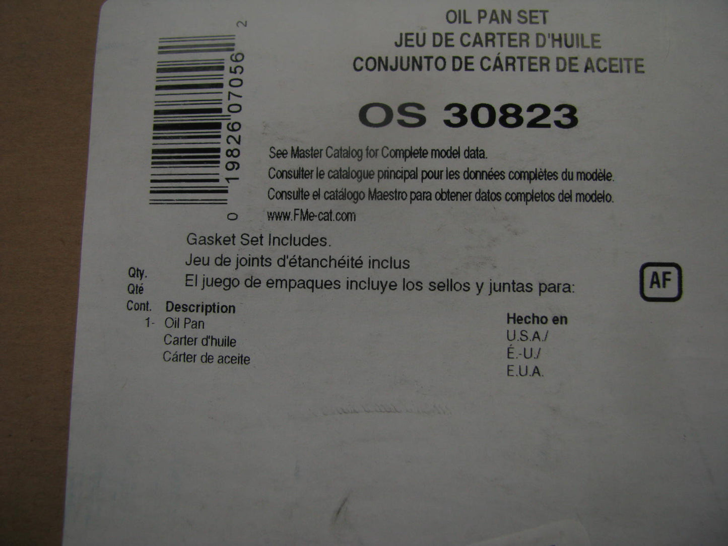Fel-Pro OS30823 LOWER Engine Oil Pan Gasket For 2009-2011 Kia 3.8L V6 DOHC