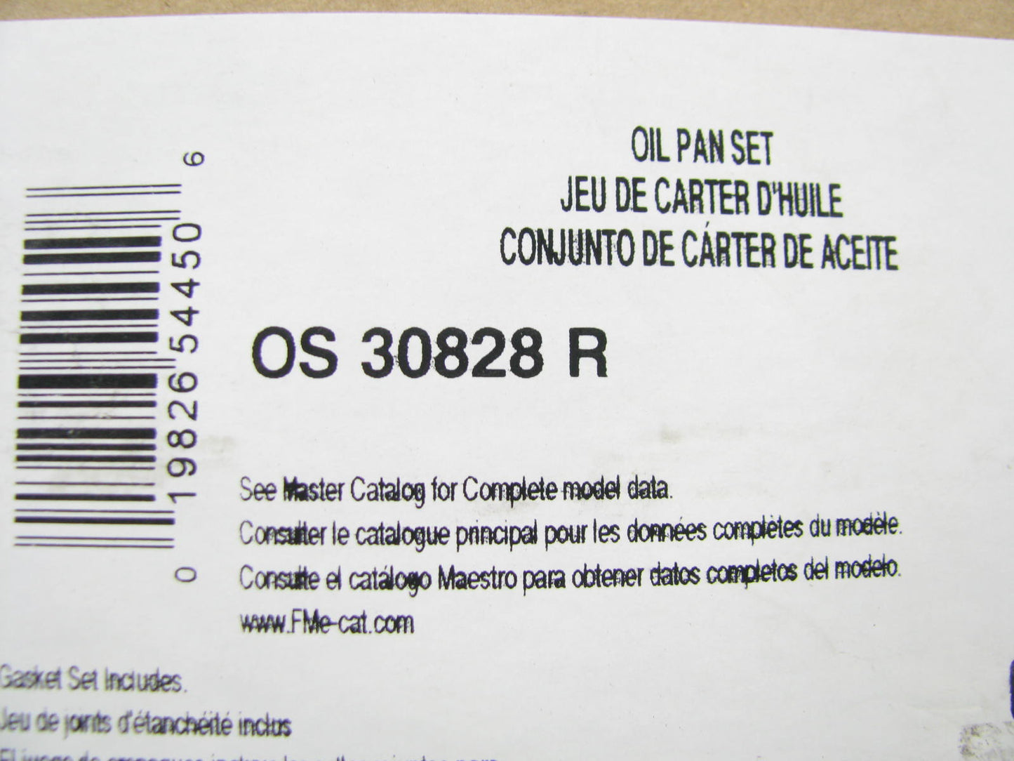 Fel-pro OS30828R Engine Oil Pan Gasket 1992-2004 Volkswagen 2.8L VW VR6 V6