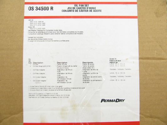 Fel-pro OS34500R Engine Oil Pan Gasket Set 1985-2002 Chevy GMC 305 350 V8 SBC
