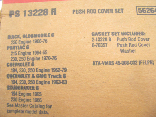 Fel-Pro PS13228R Engine Push Rod Gasket Set 1965-84 GMC Chevrolet 194 230 250 I6