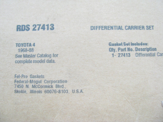 Fel-Pro RDS27413 Differential Carrier Gasket Rear