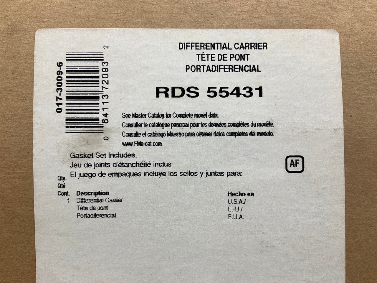 Fel-Pro RDS55431 REAR Axle Differential Carrier Gasket 1984-02 7.8 R.G. 10-BOLT