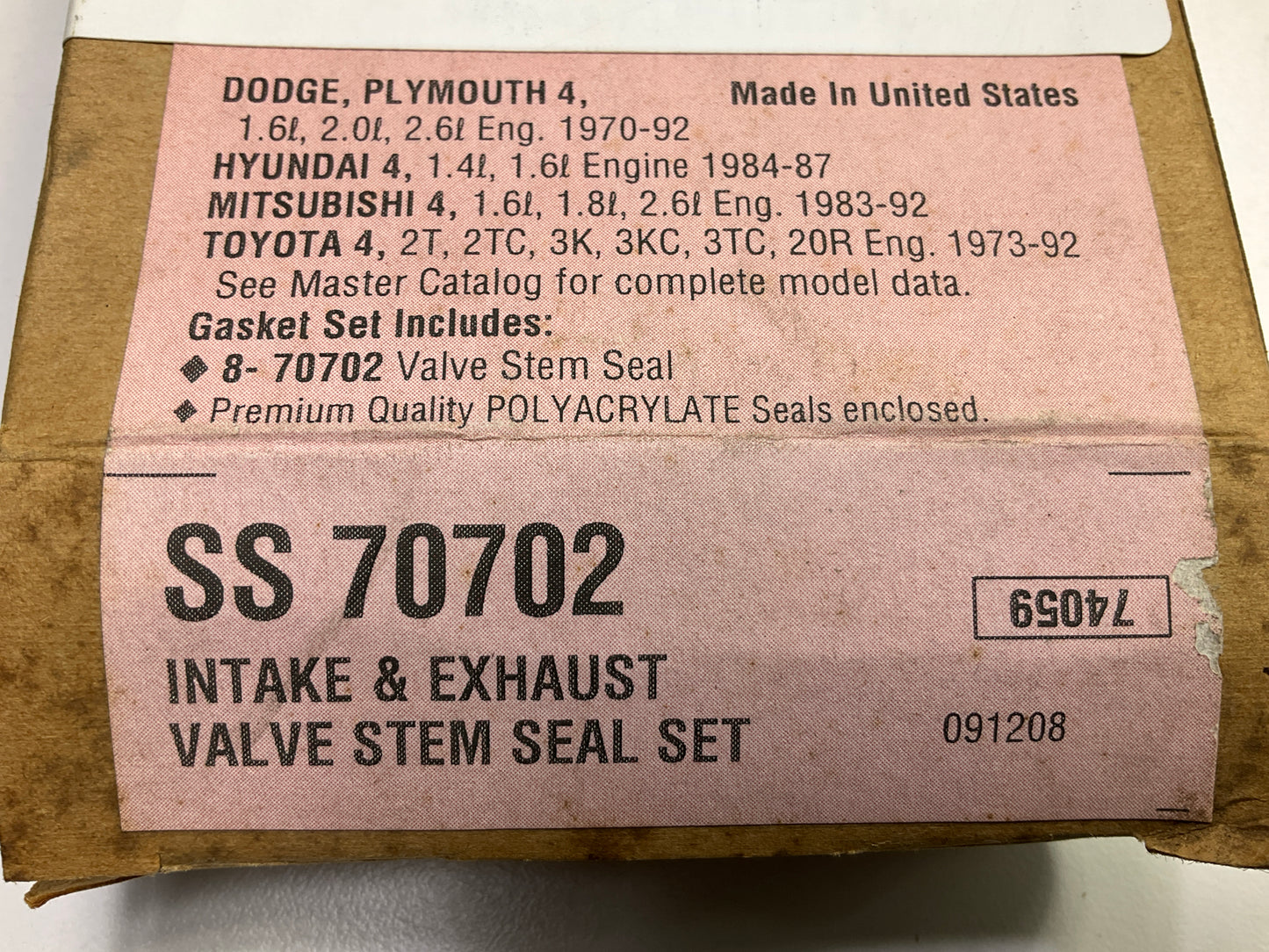 Fel-Pro SS70702 Engine Valve Stem Oil Seal Set