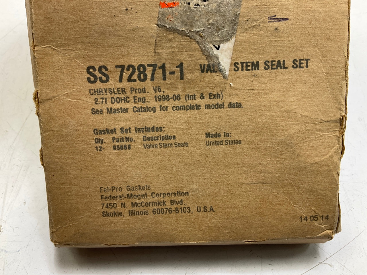 Fel-pro SS72871-1 Valve Stem Oil Seal Set SET OF 24 For 98-10 Chrysler 2.7L V6
