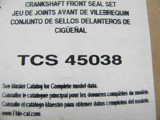 Fel-pro TCS45038 FRONT Engine Crankshaft Seal For 1998-2007 VW Audi 1.8L 2.0L