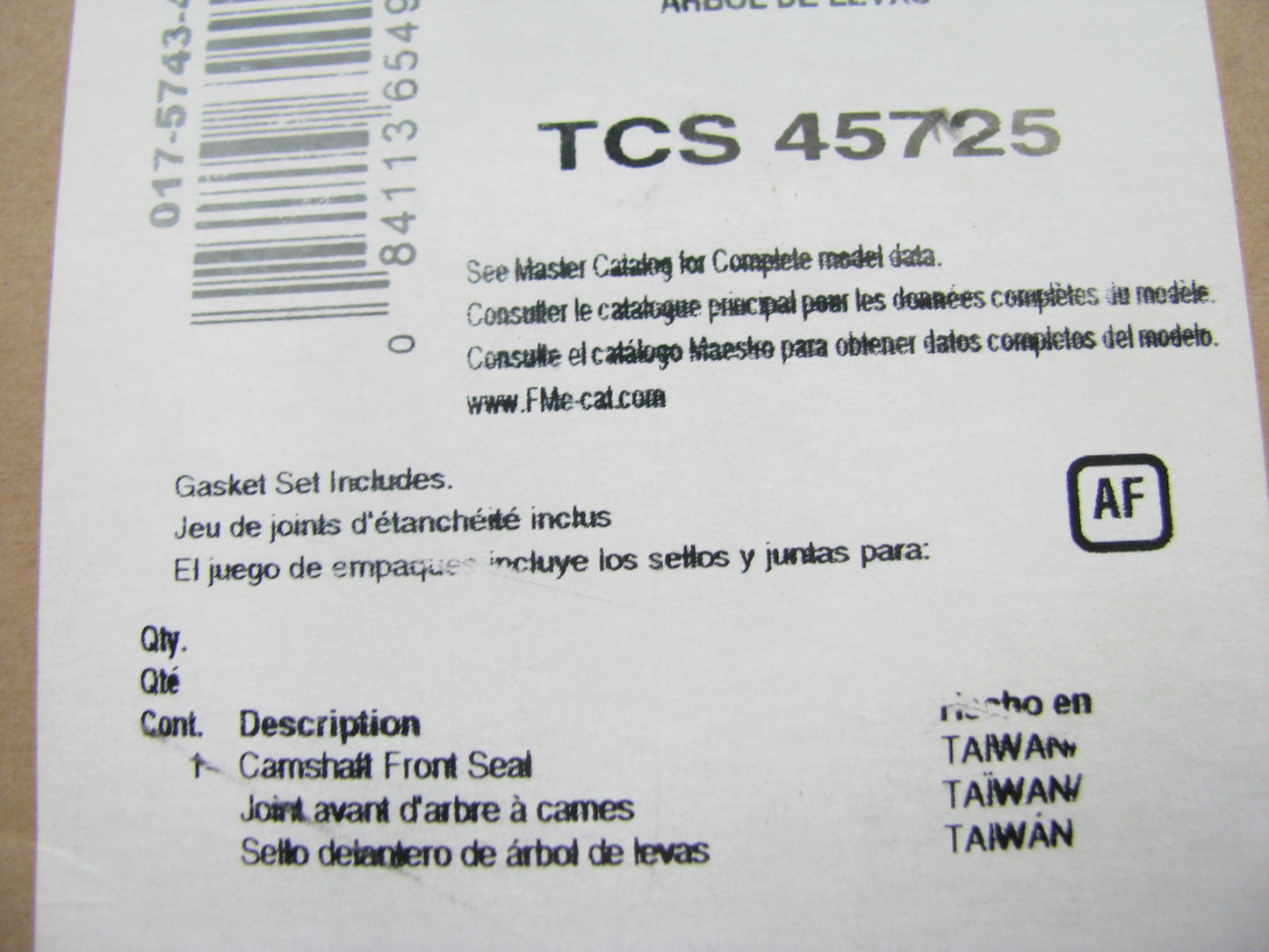 FEL-PRO TCS45725 Camshaft Front Seal