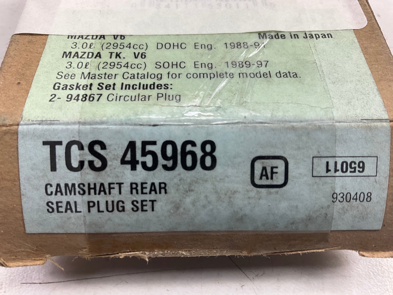 Fel-pro TCS45968 Engine Camshaft Plug Set for 1988-1998 Mazda 3.0L-V6