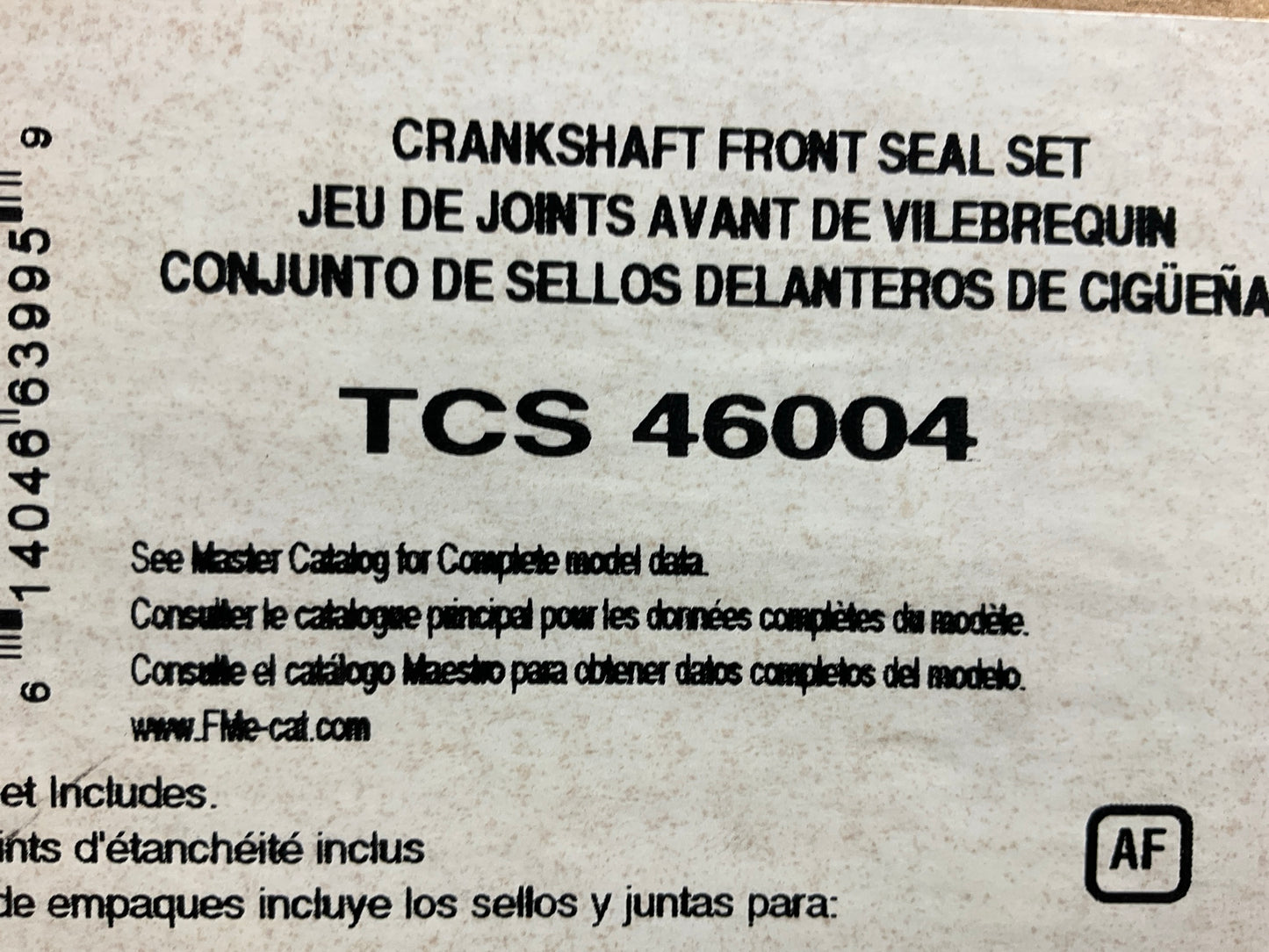 Fel-pro TCS46004 Engine Crankshaft Front Seal Kit - 1999-2001 Toyota Solara 2.2L