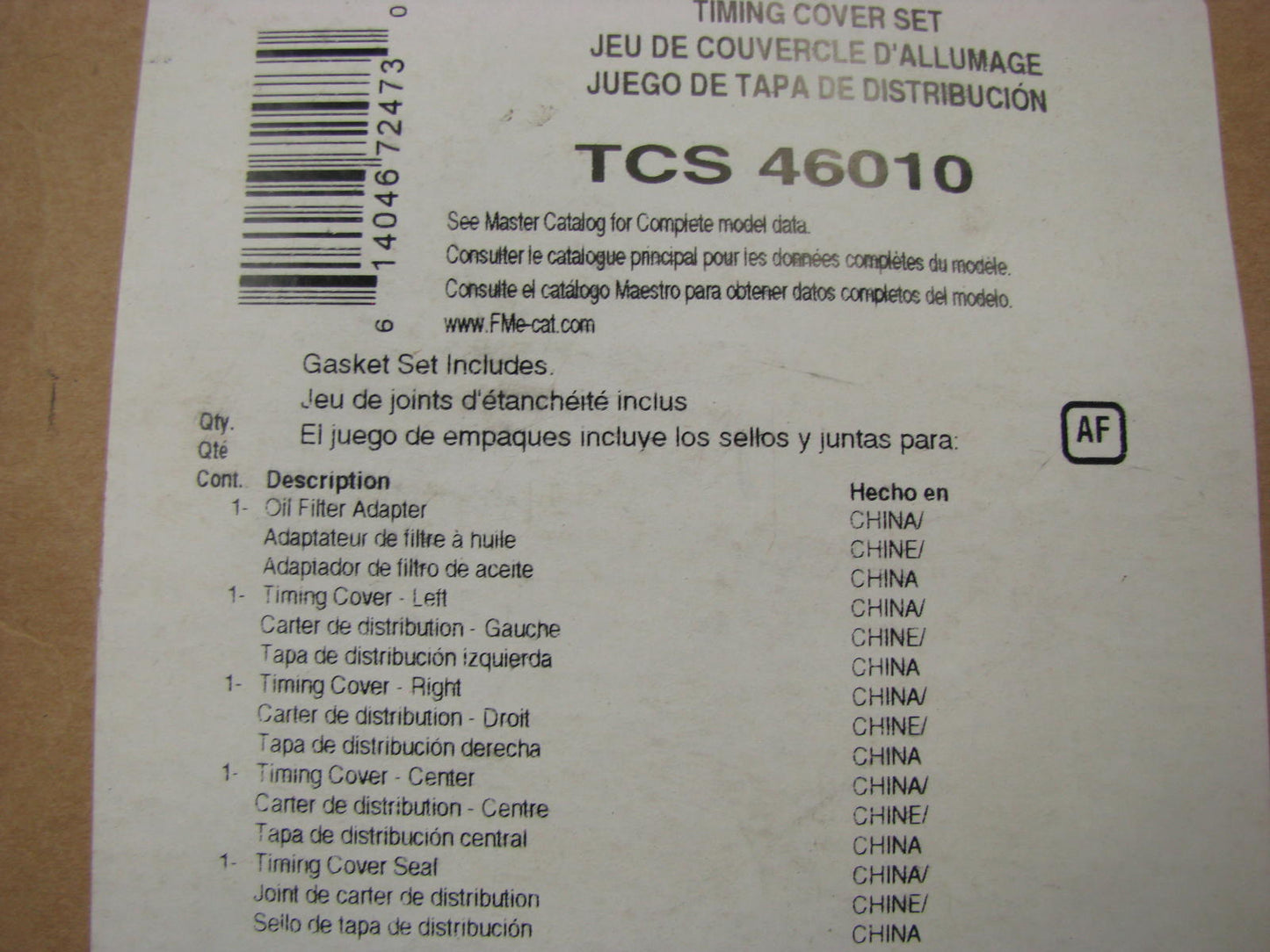 Fel-pro TCS46010 Timing Cover Gasket For 1999-2002 Navigator 2002 Blackwood 5.4L
