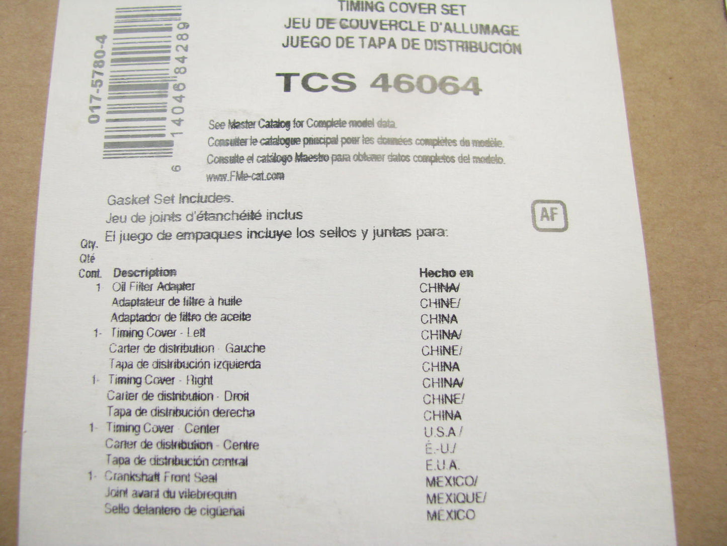 Fel-Pro TCS46064 Engine Timing Cover Gasket Set 02-04 Ford Mercury 4.6L V8 SOHC