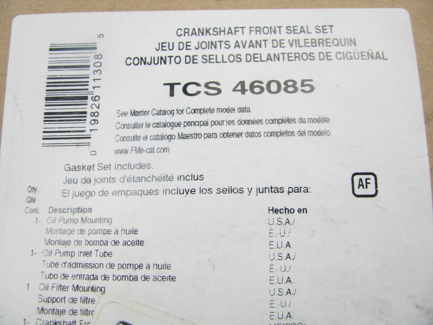 FEL-PRO TCS46085 Engine Crankshaft Front Seal Kit