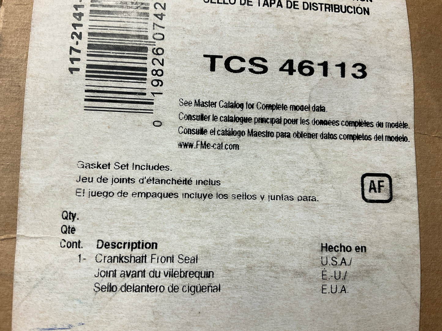 Fel-pro TCS46113 Front Timing Cover Seal - 2006-2021 GM 1.4L 2.2L 2.4L