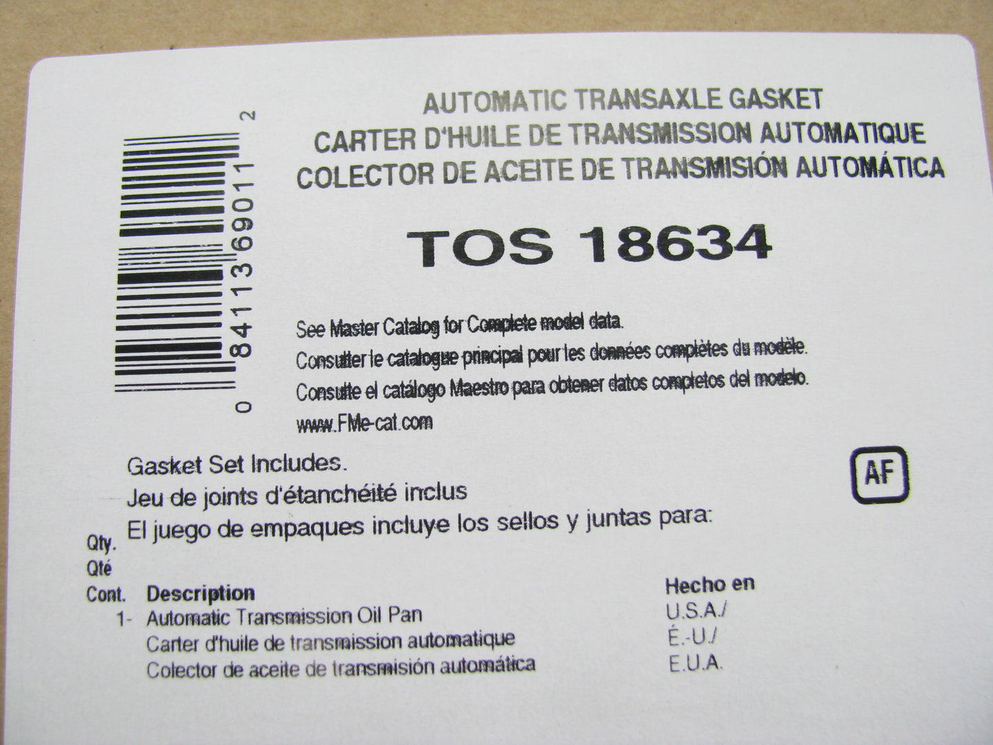 FEL-PRO TOS18634 Auto Trans Oil Pan Gasket 1970-1986 Ford 11-Bolt Holes 3Spd
