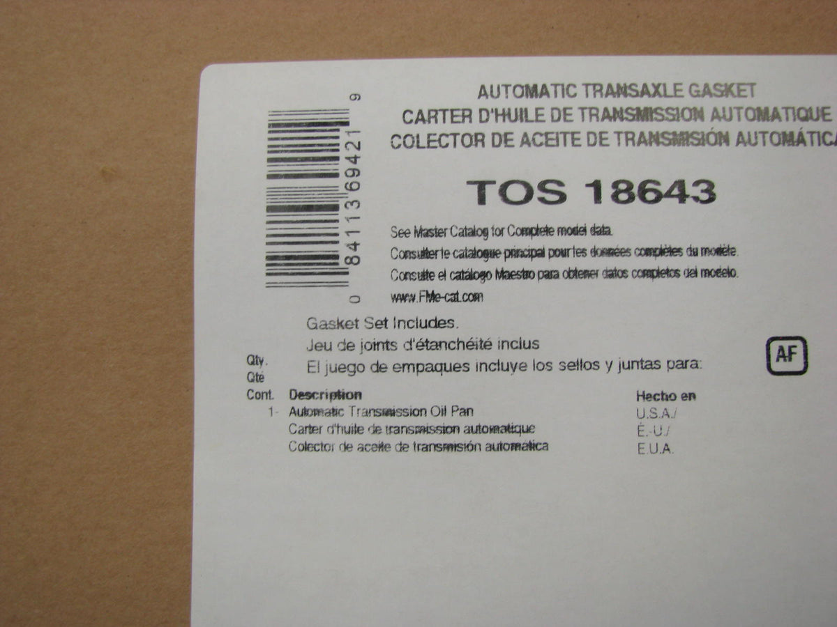 Fel-Pro TOS18643 Auto Trans Oil Pan Gasket - GMC THM180, THM180C 3-Spd 12-BOLT