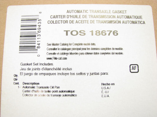 Fel-pro TOS18676 Automatic Transmission Oil Pan Gasket - 4 Speed