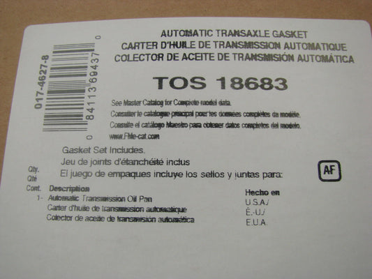 FEL-PRO TOS18683 Auto Trans Oil Pan Gasket 4Spd Jatco RL4R01A RE4R01A - 20-Bolts
