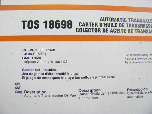 FEL-PRO TOS18698 Automatic Transmission Oil Pan Gasket