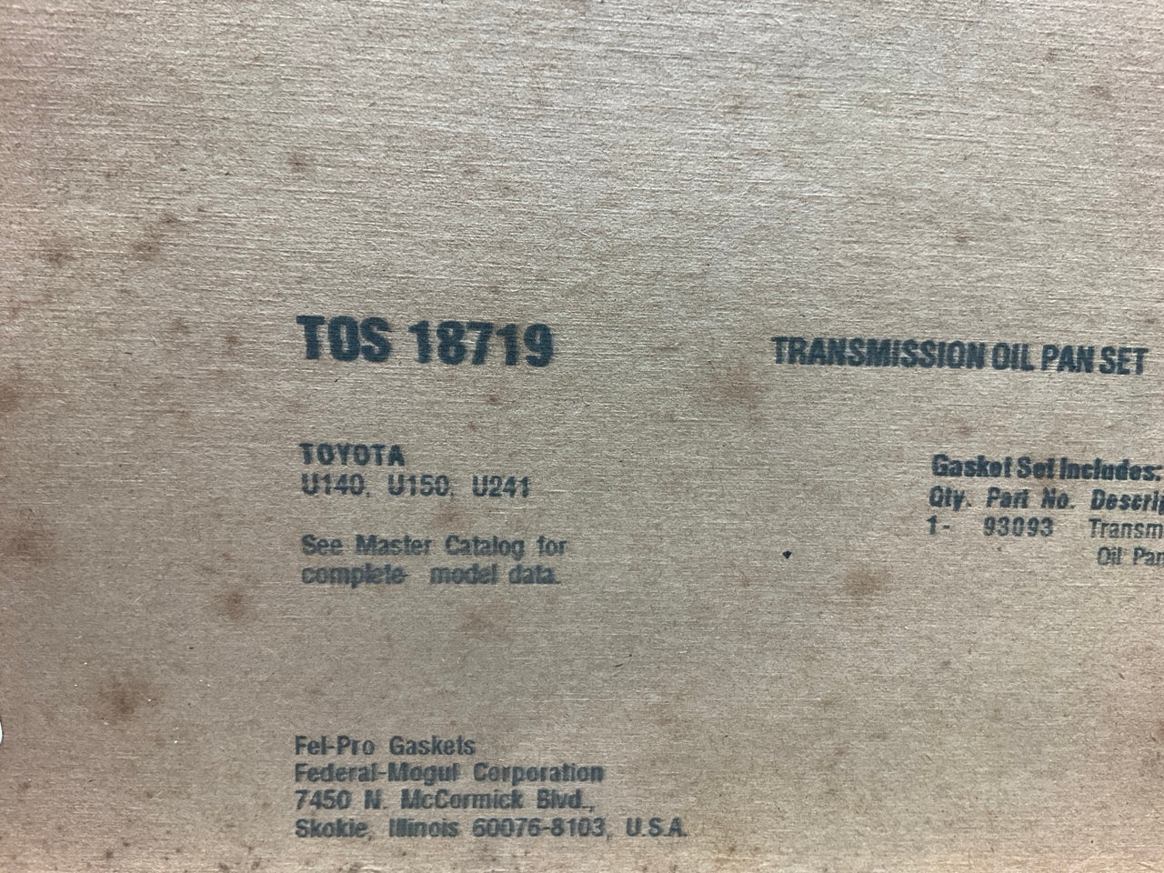Fel-pro TOS18719 Automatic Transmission Oil Pan Gasket