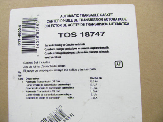 Fel-pro TOS18747 Auto Trans Oil Pan Gasket
