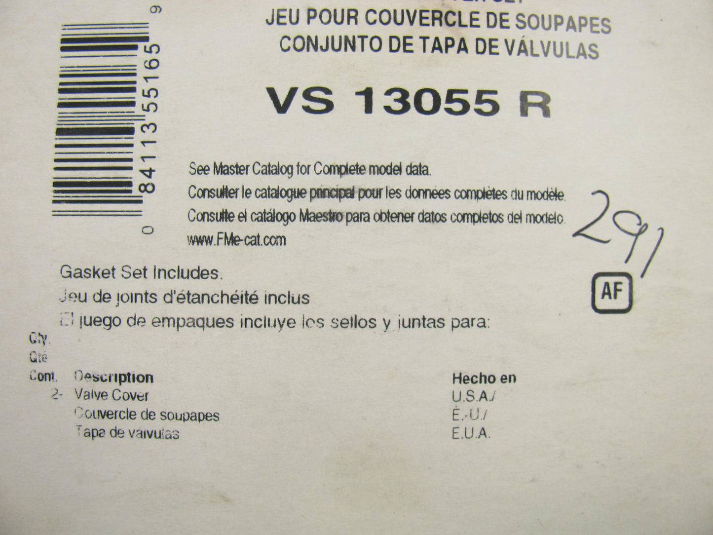 Fel-pro VS13055R Engine Valve Cover Gasket Set 61-63 Oldsmobile F85 3.5L 215-V8