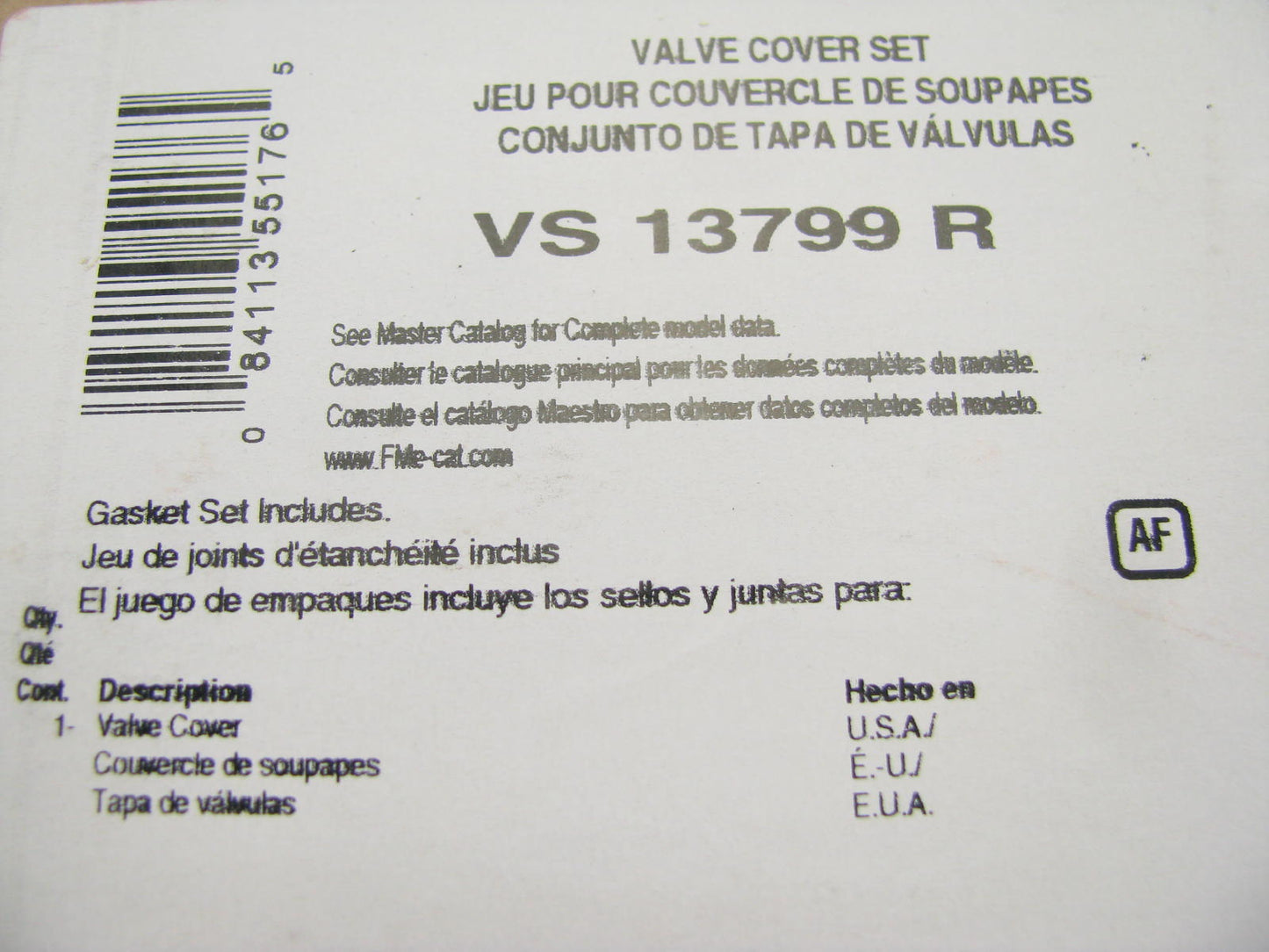 FEL-PRO VS13799R Engine Valve Cover Gasket - 1965-1967 Ford 240 300-L6