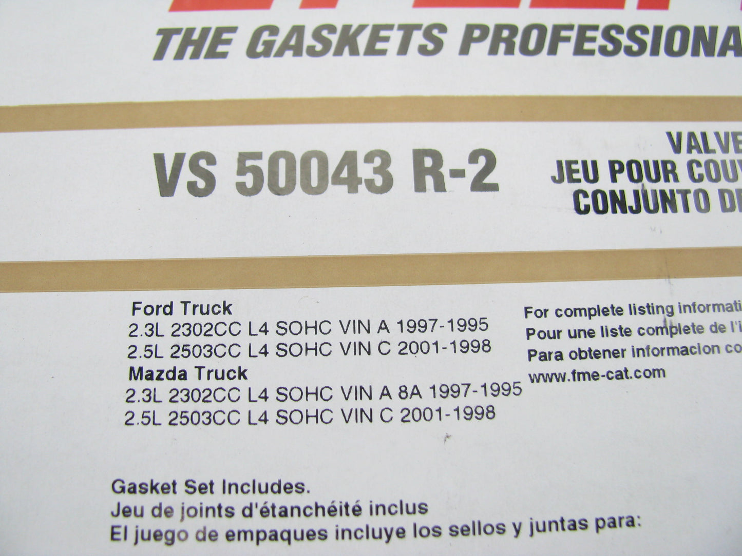 Fel-pro VS50043R-2 Valve Cover Gasket Set For 1995-2001 Ford 2.3L 2.5L-L4