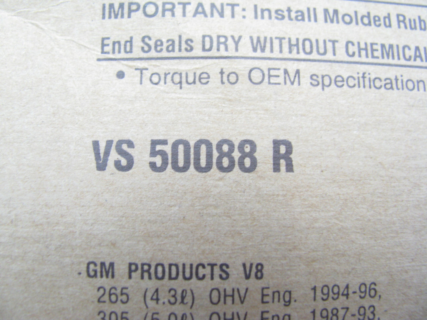 Fel-Pro VS50088R Engine Valve Cover Gasket Set 1986-2002 Chevrolet 305 350 V8