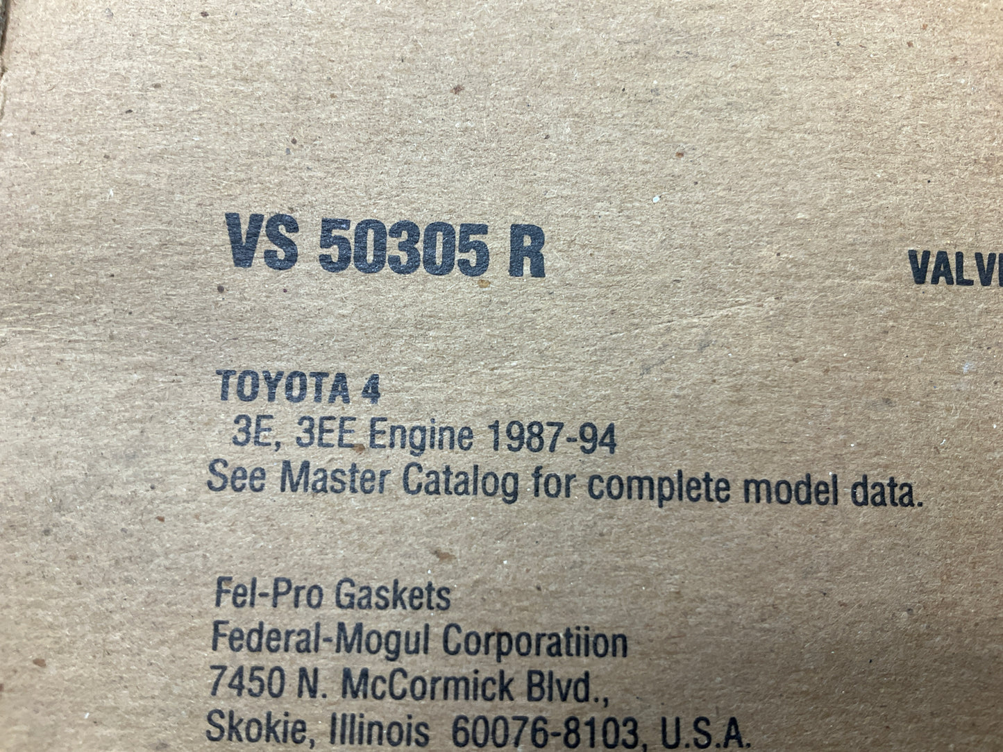 Fel-Pro VS50305R Valve Cover Gasket Set For 1987-1994 Toyota Tercel 1.5L-L4