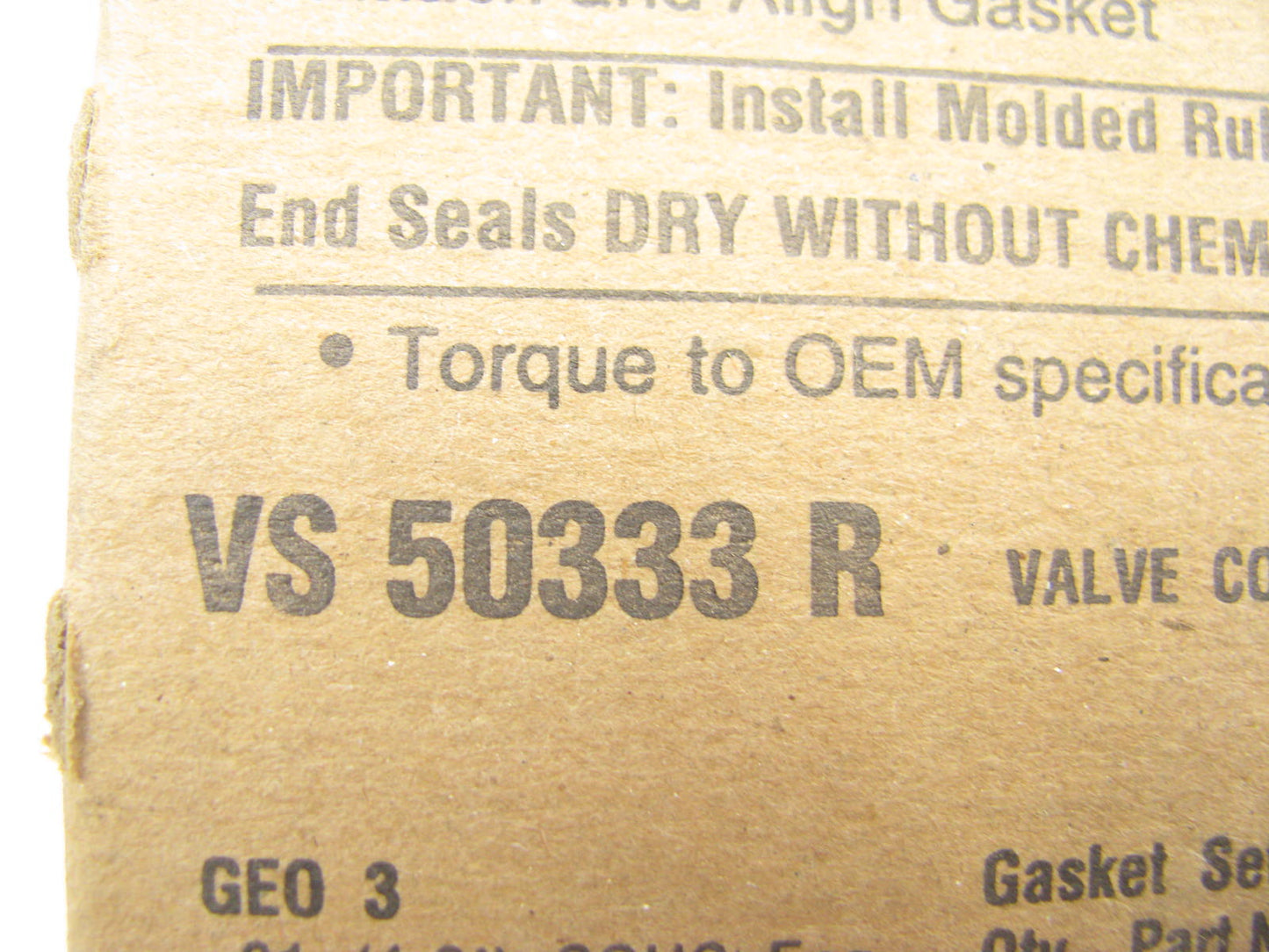 Fel-pro VS50333R Engine Valve Cover Gasket For 1989-2000 Chevy 1.0L L3