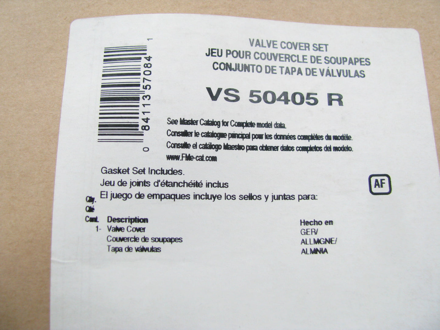 Fel-pro VS50405R Valve Cover Gasket - 1975-1982 Mercedes-Benz 300 3.0L L5 DIESEL