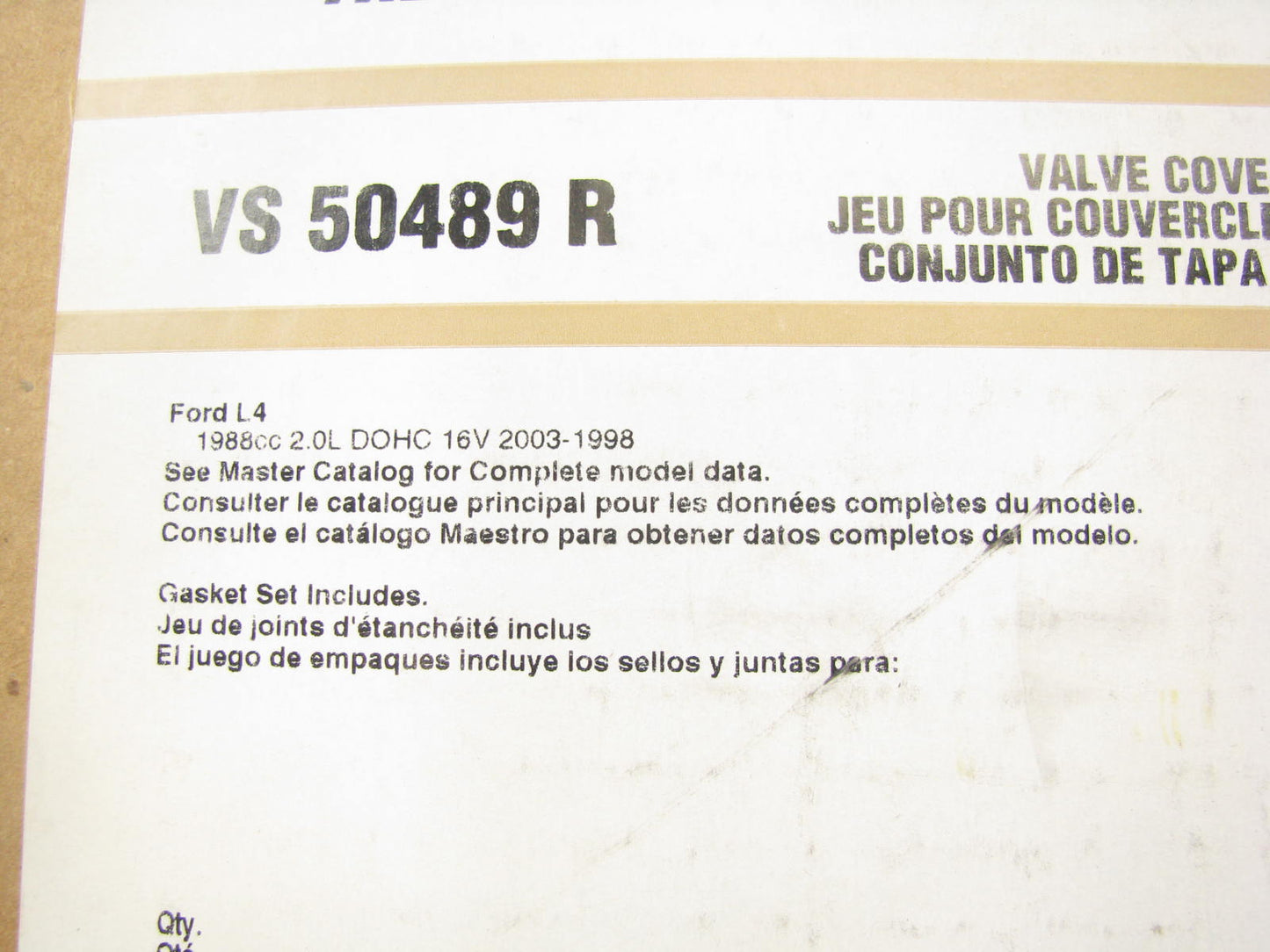 FEL-PRO VS50489R Engine Valve Cover Gasket Set - 1998-2003 Ford 2.0L DOHC