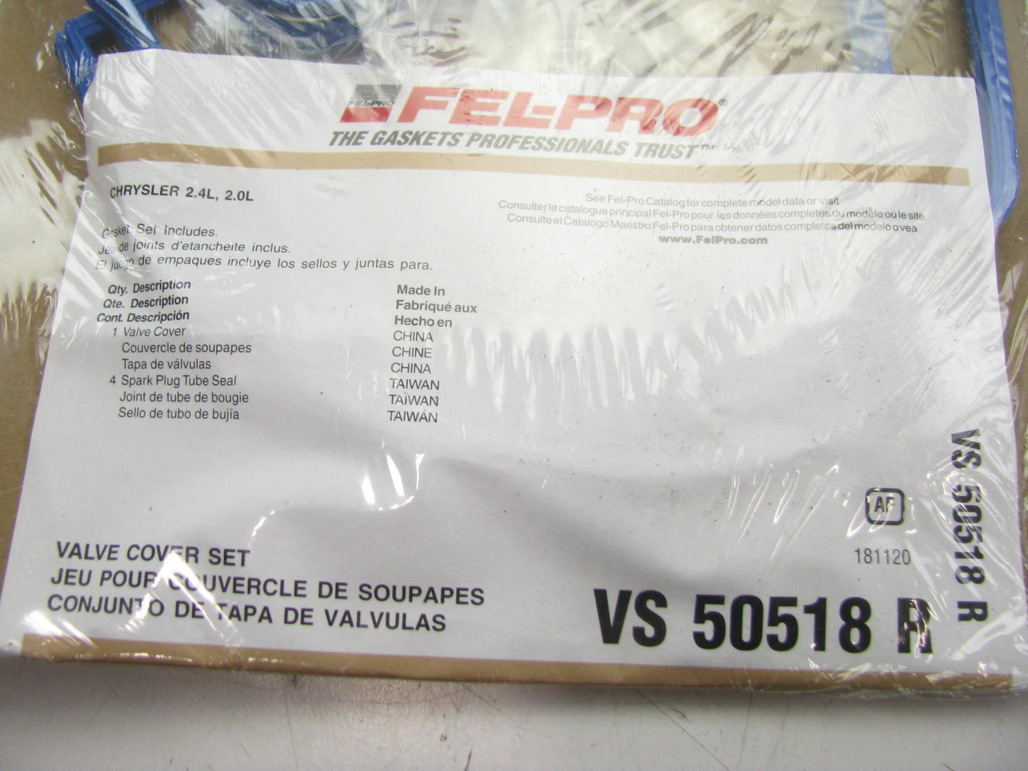 Fel-Pro VS50518R Valve Cover Gasket Set For 2001-2010 Dodge 2.4L