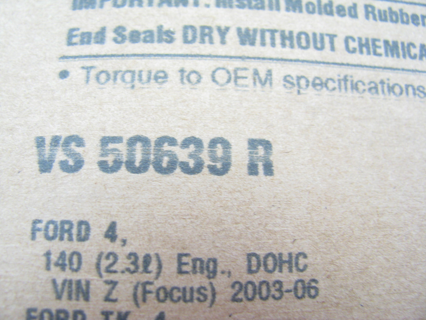 Fel-pro VS50639R Engine Valve Cover Gasket 2003-2013 FORD 2.0L 2.3L I4