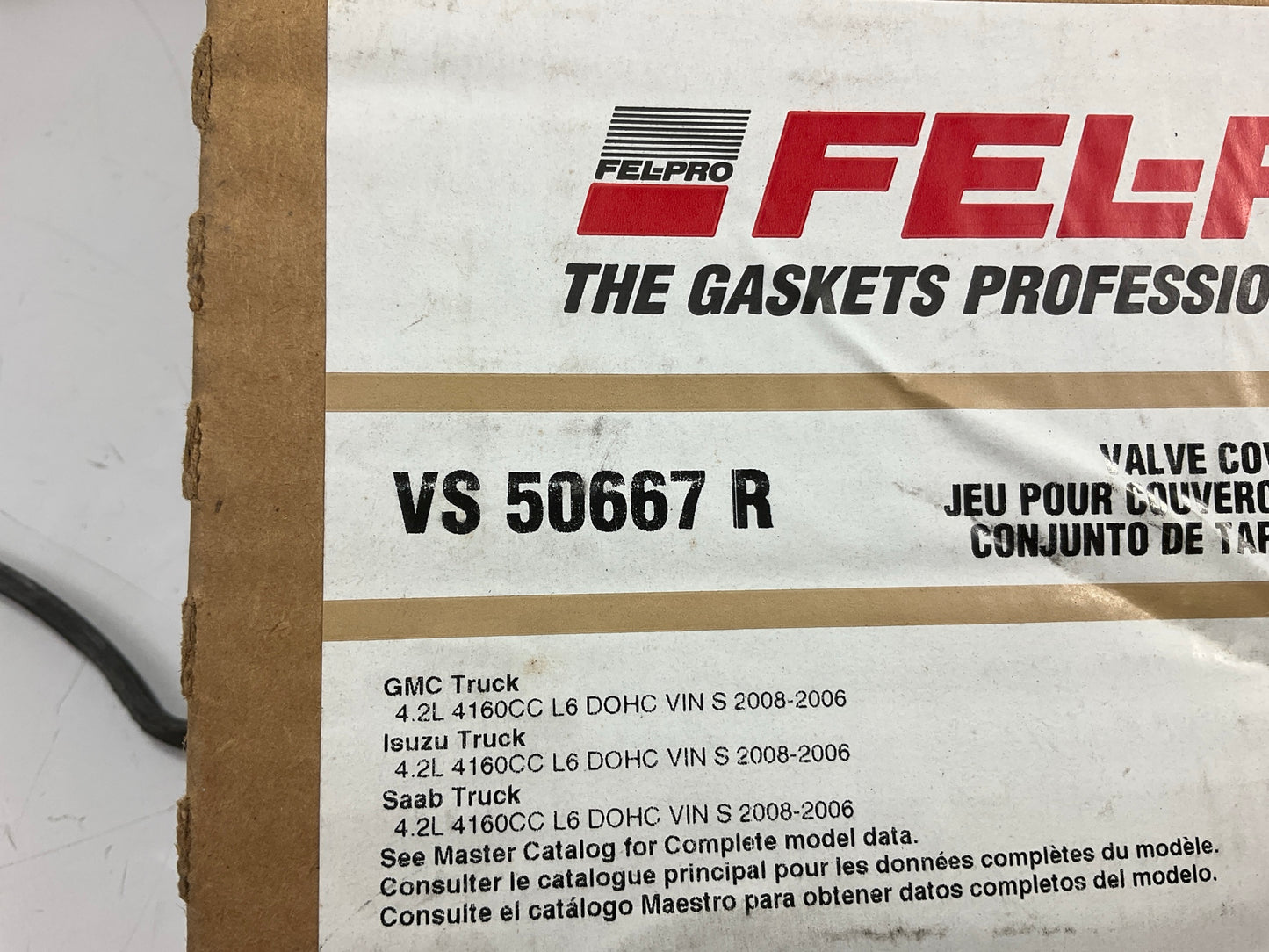 FEL-PRO VS50667R Valve Cover Gasket Set 06-09 Buick Chevy GMC Saab Isuzu 4.2L L6