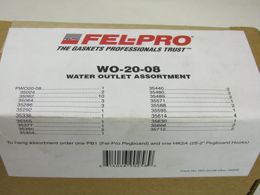 Fel-pro WO-20-08 Water Outlet Assortment Kit