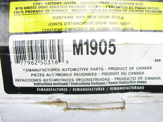 Fenco M1905 Reman Brake Master Cylinder For 1982 Chevrolet S10 & GMC S15