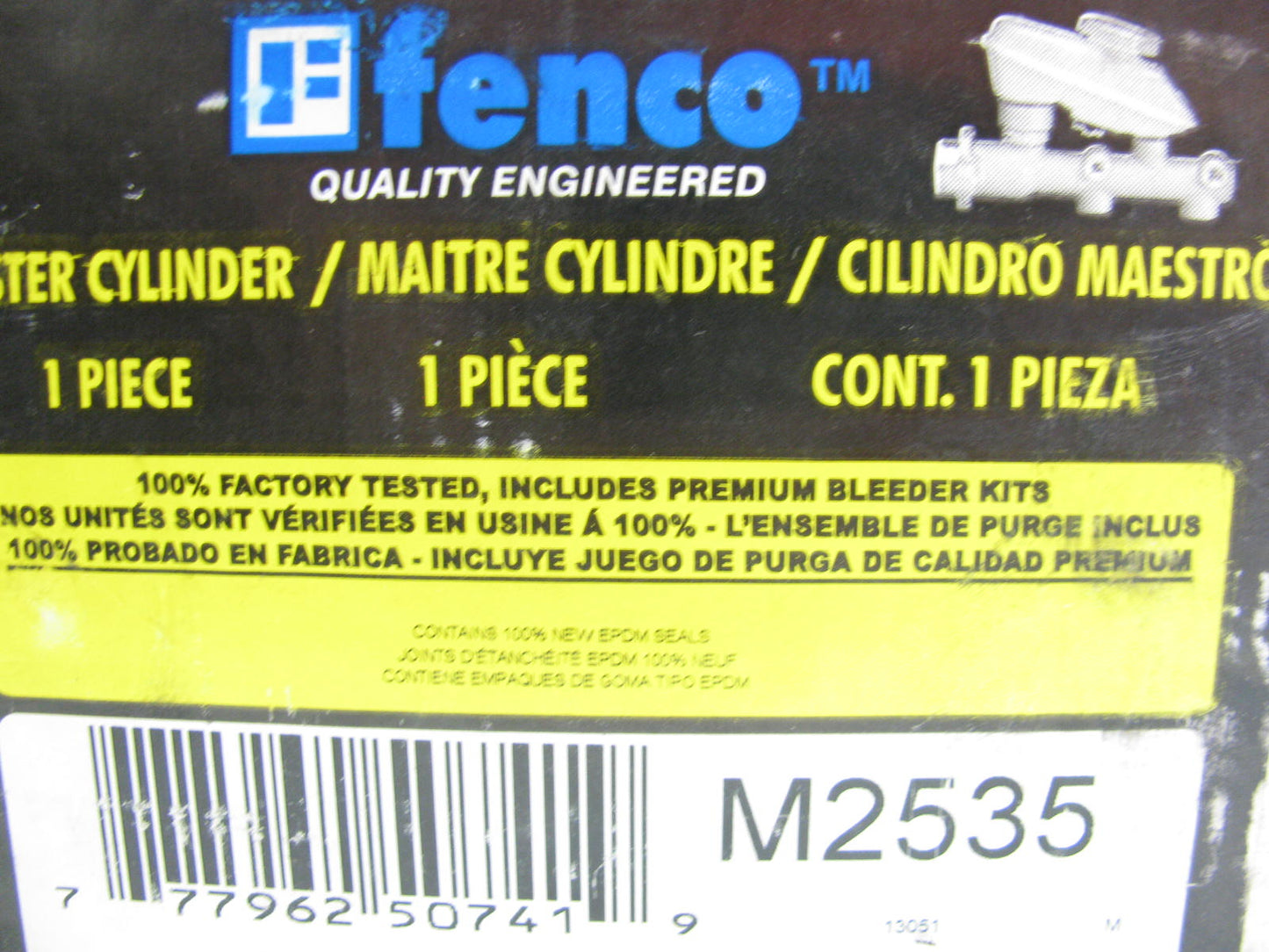 REMAN Fenco M2535 Brake Master Cylinder W/ O Reservoir