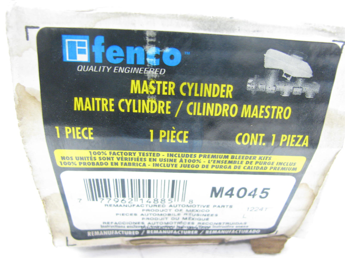 Fenco M4045 Reman Brake Master Cylinder W/O Reservoir For 1999-03 Windstar