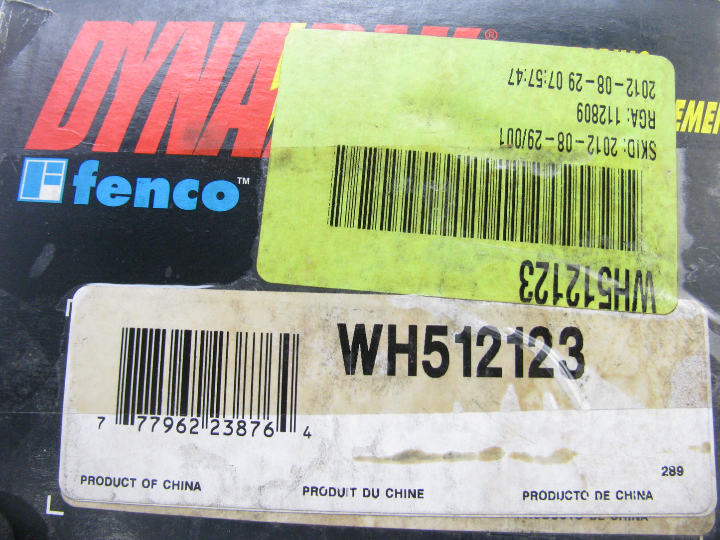 Fenco WH512123 REAR Wheel Bearing And Hub Assembly