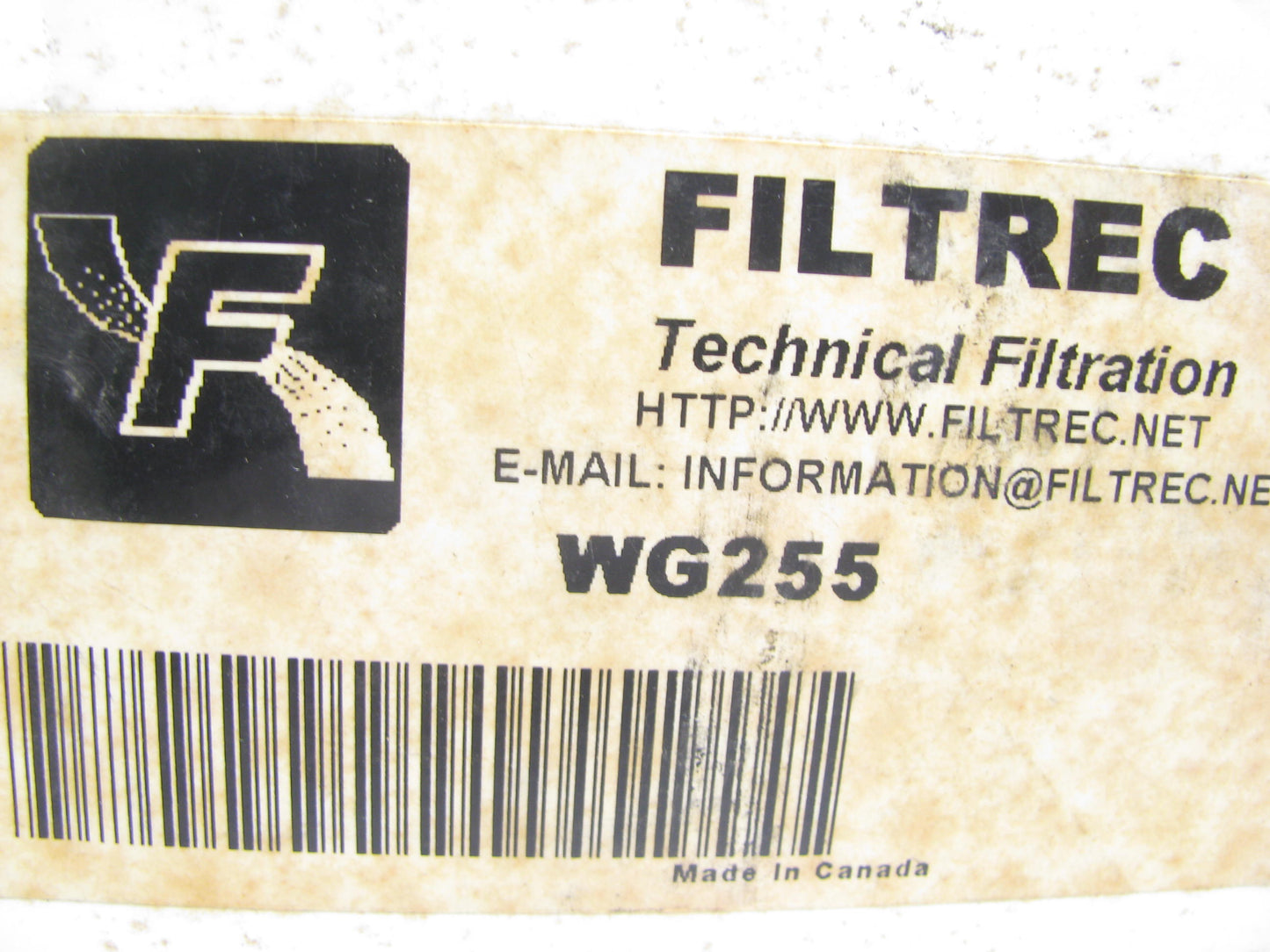 Filtrec WG255 Industrial Cartridge Hydraulic Metal Canister Filter