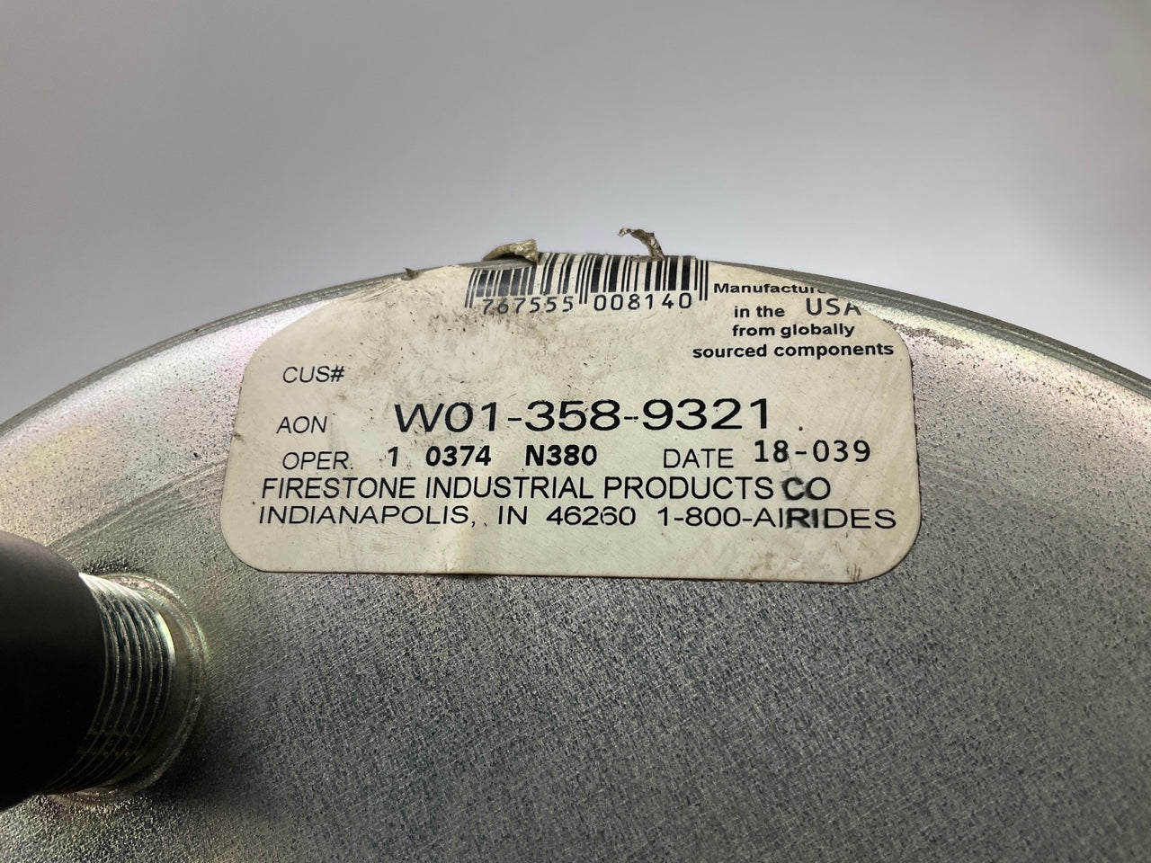 Genuine Firestone W01-358-9321 Air Spring Bag - Replaces 1R12-256, TR9321
