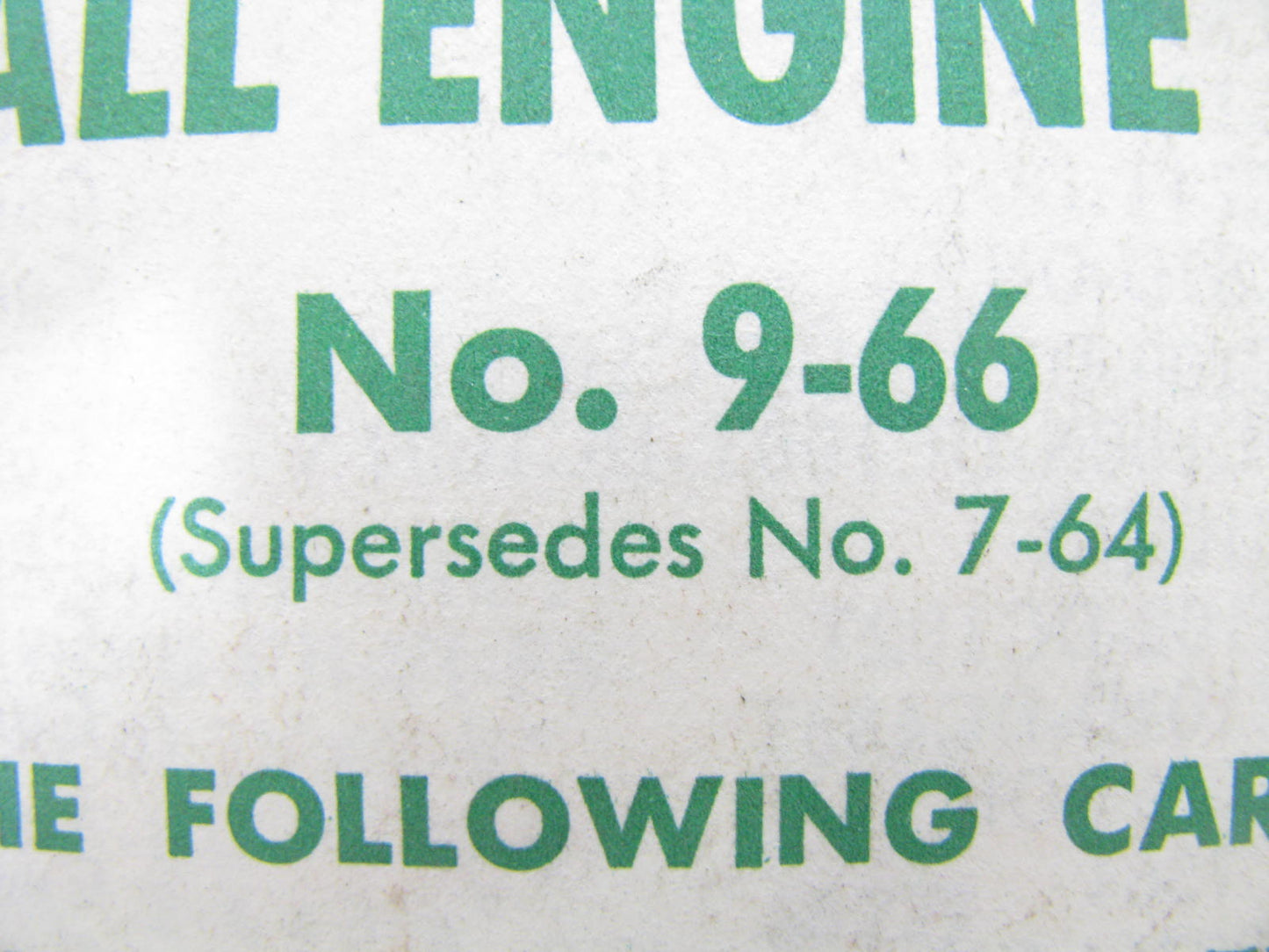 1966 Fitzgerald Gaskets Parts Catalog TRUCKS, BUSES, INDUSTRIAL AND SMALL ENGINE