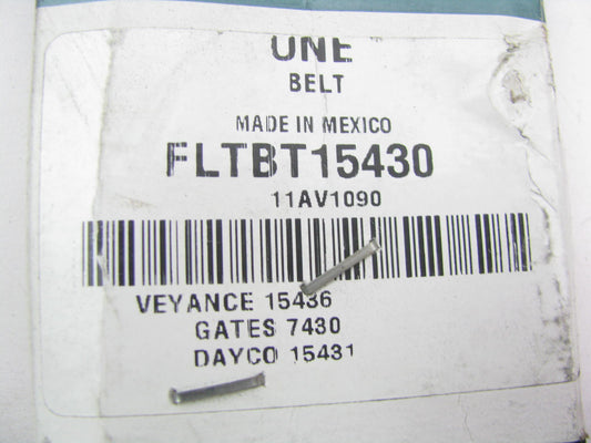 Fleetrite FLTBT15430 Accessory Drive Belt - 0.44'' X 43.00'' - 36 Degree