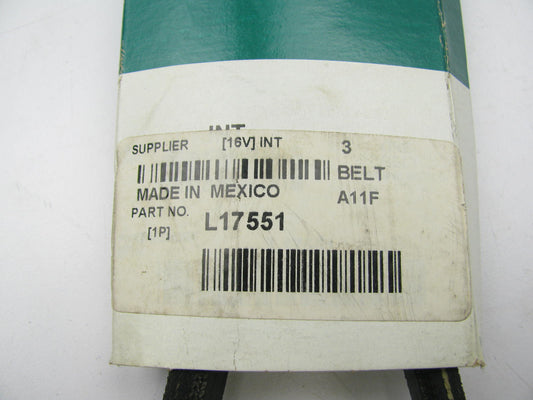 Fleetrite L17551 Accessory Drive Belt - 0.53'' X 55.375'' - 36 Degree